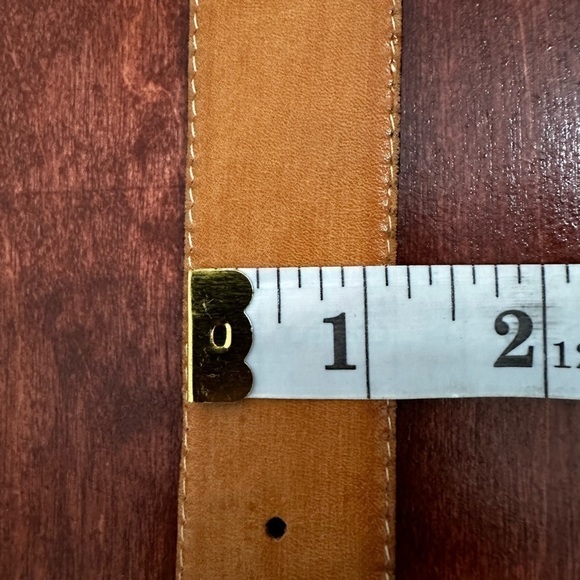 VTG OMEGA Belt Black Leather Textured Croc Women Small 25-27 Leather Buckle 1407 - Picture 5 of 13